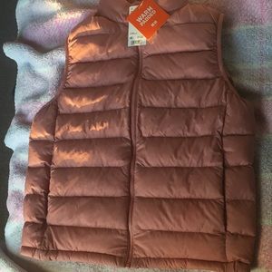 Light warm padded pink vest